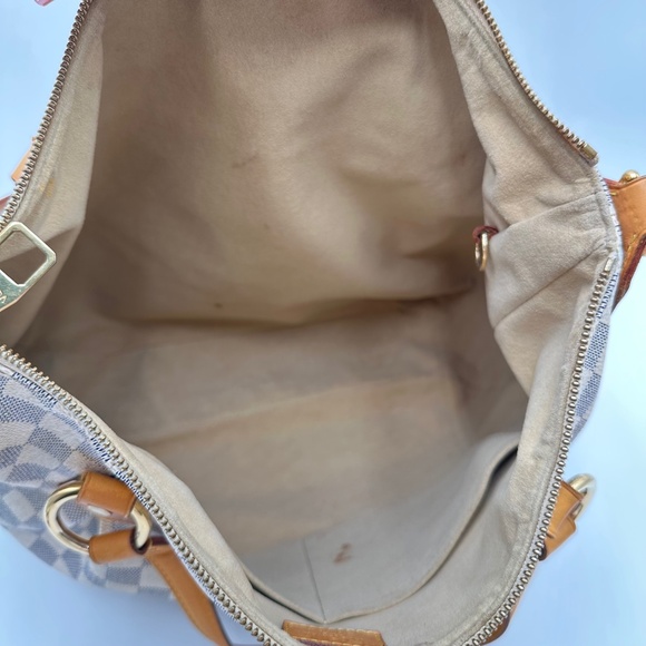 2011 Authentic louis Vuitton Damier Azur Evora MM Handbag Crossbody - Picture 15 of 16